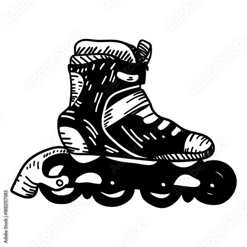 Roller skate shoe icon