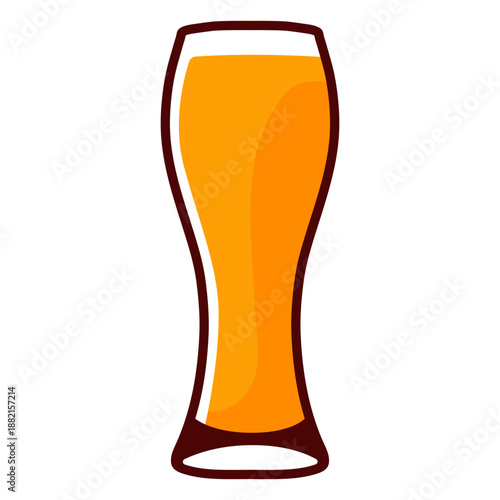 Beer weizen glass