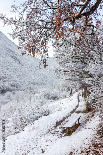 Brides-les-Bains depuis le Chemin de la Gorges aux Pigeons