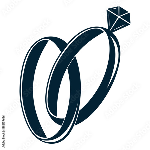 Ring silhouette illustration