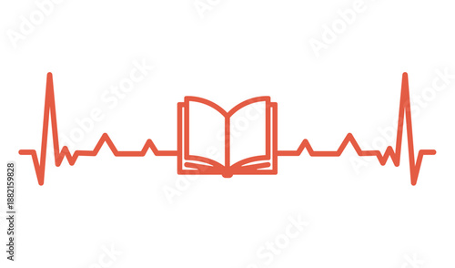 Heartbeat with book