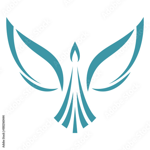 Bird wing tail logo logotype