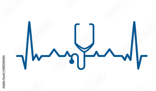 Heartbeat stethoscope cardiogram stroke