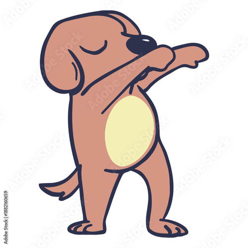 Dog dance dancing flat stroke