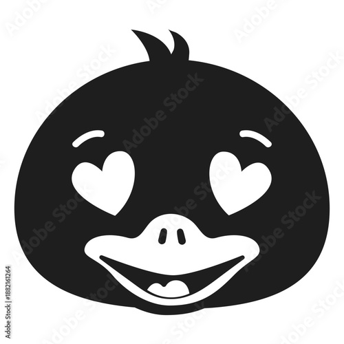 Duck enamoured muzzle head stroke