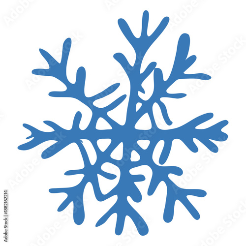 Crystal snowflake pattern sticker