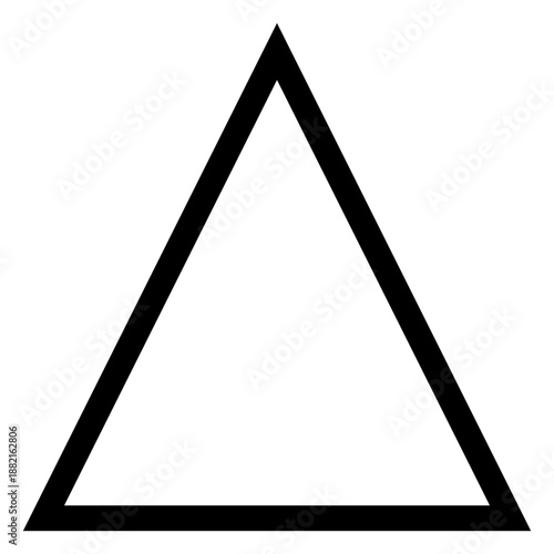 Isosceles triangle acute angled silhouette