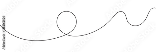 Wavy Line Vector Pattern – Thin Flowing Squiggle Curves in Seamless Abstract Decorative Stroke,
 Isolated on White