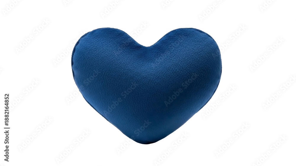 Obraz premium Soft Heart Pillow on Transparent Background PNG