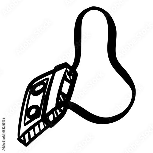 Broken cassette tape