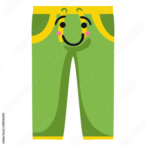 Pants trousers smile flat