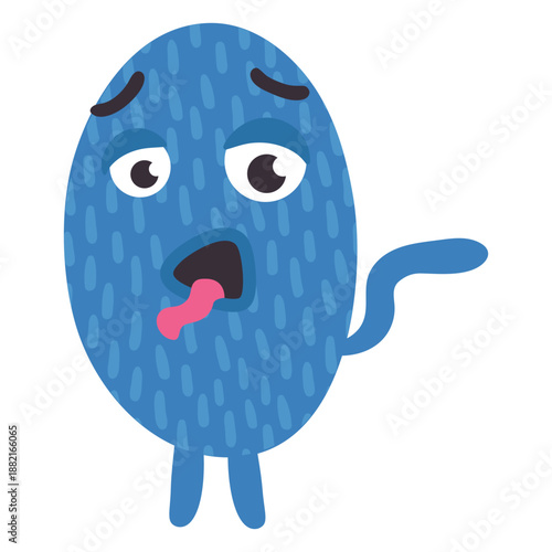 Monster tongue tail flat