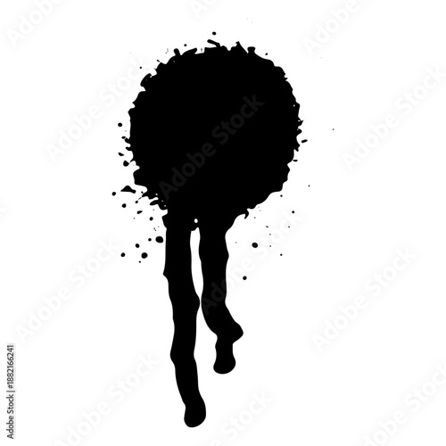 Blotch drop vector grunge