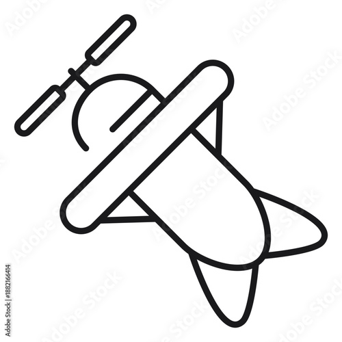 Plane toy icon