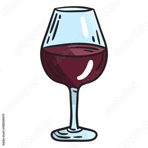 Israeli wine glass illustration