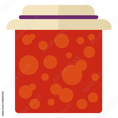 Flat jam jar symbol
