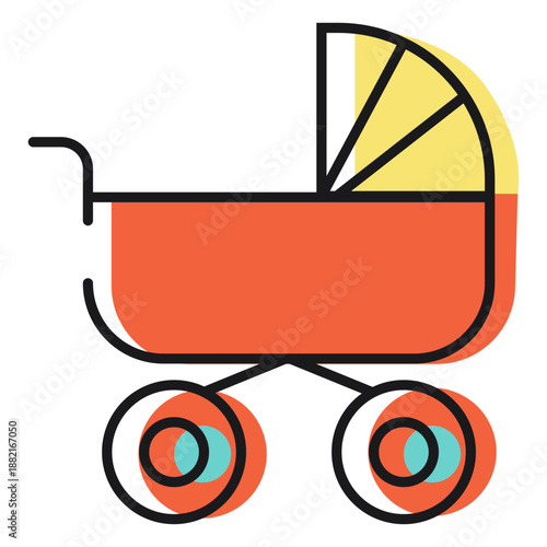 Icon baby carriage