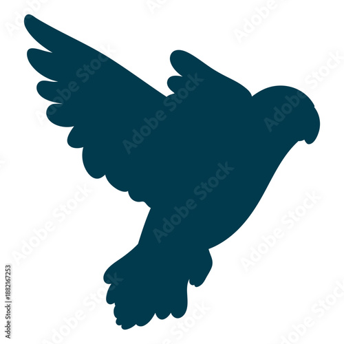 Parrot wing silhouette