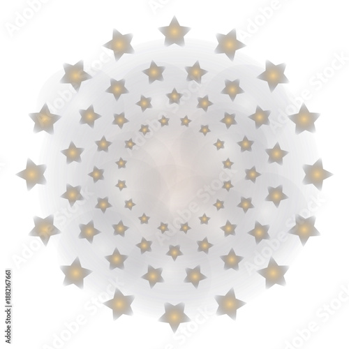 Gradient mass stars firework