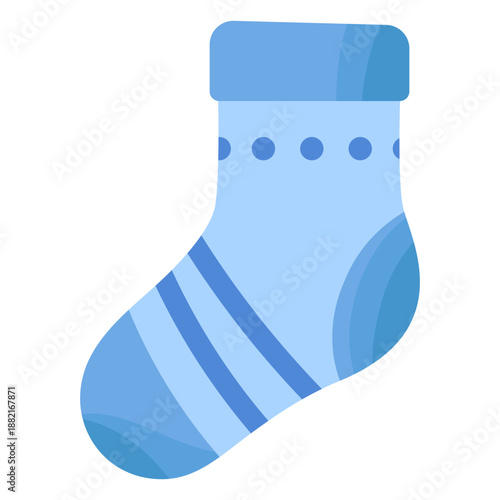 Sock stripe stocking flat