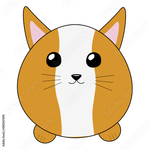 Lynx bobcat cute puffy muzzle flat