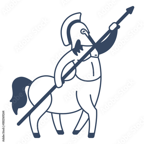 Monster centaur greek stroke