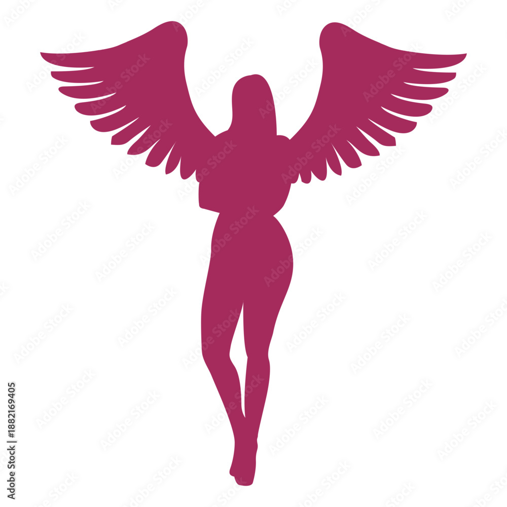 Obraz premium Sexy angel silhouette