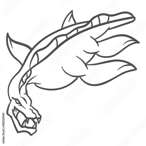 Folklore creature dragon stroke