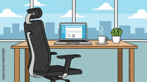Ergonomic Office Chair with Head Rest.