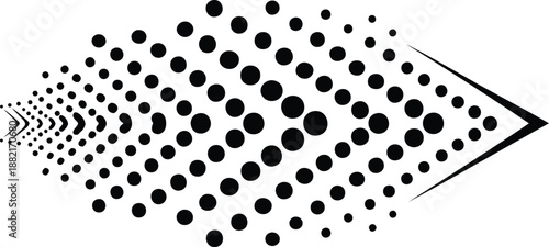 Dots pattern shape with vector file