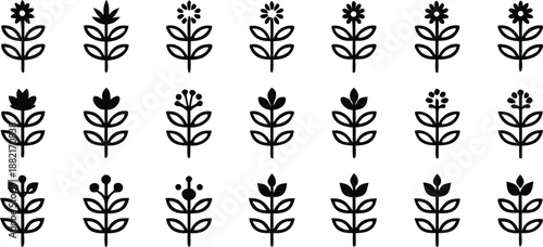 Plant leaves with vector file