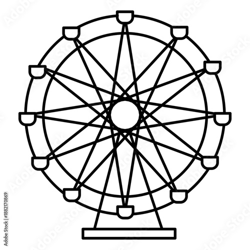 Winter ferris wheel stroke