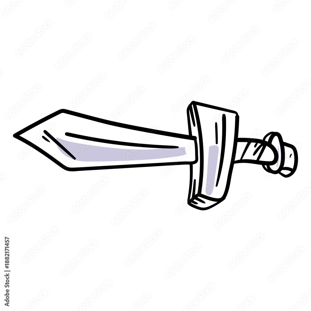 Obraz premium Toy sword stroke