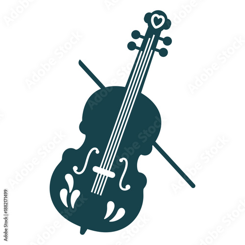 Violin cute stroke