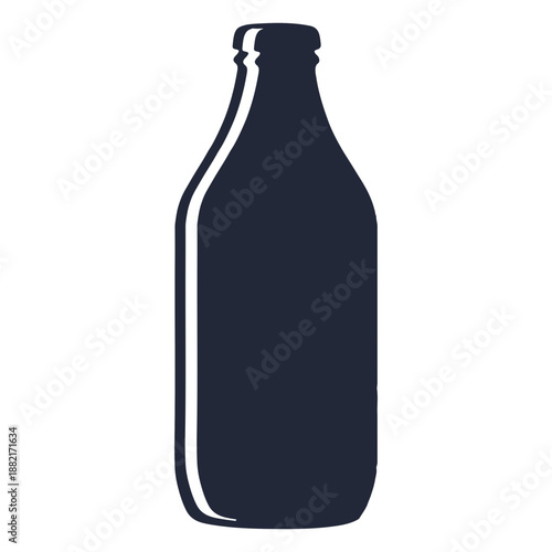 Stout beer bottle silhouette