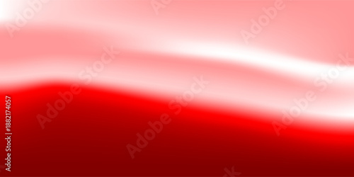 Red and white smooth gradient bright blending abstract background. Modern vector design