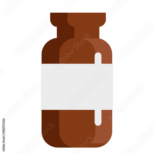 Pharmacy tablets jar flat