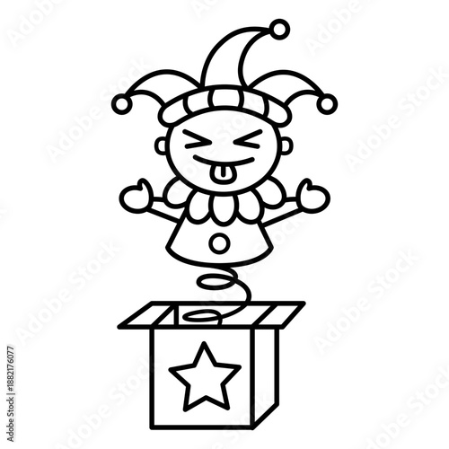 Jack in a box toy stroke