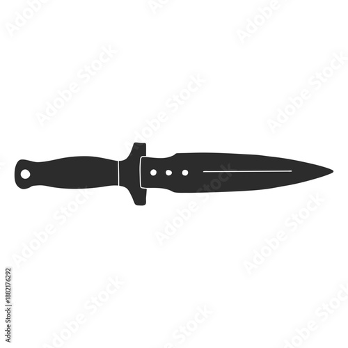 Knife spear silhouette