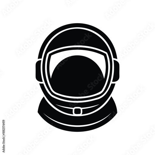 Astronaut Helmet Logo Icon Vector Illustration