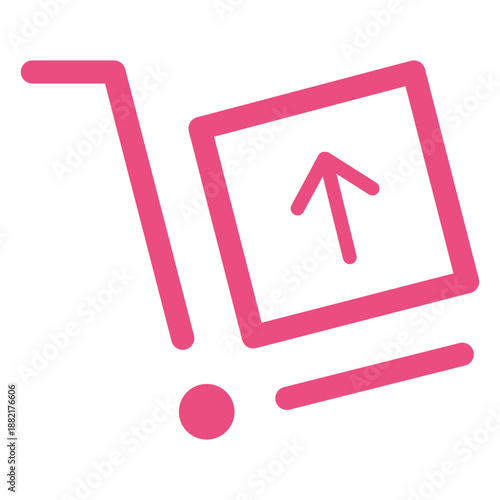 Shipment icon stroke pink