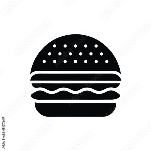 Burger Logo Icon Vector Illustration