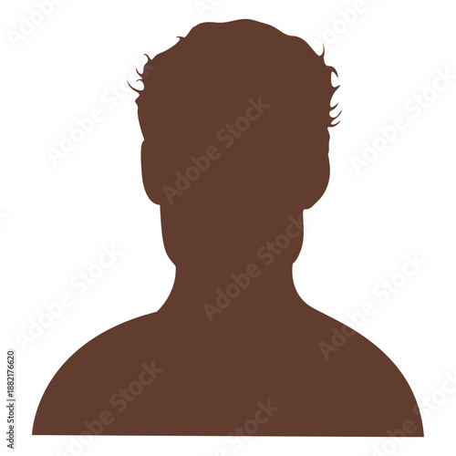 Anonymous avatar man short curly hair