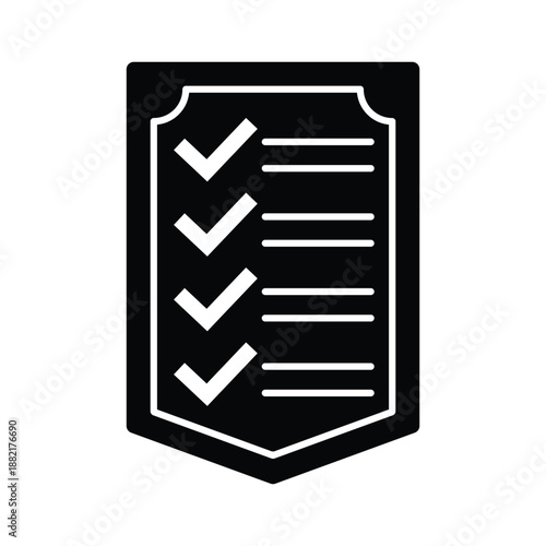 Checklist Logo Icon Vector Illustration