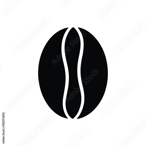 Coffee Bean Logo Icon Vector Illustration