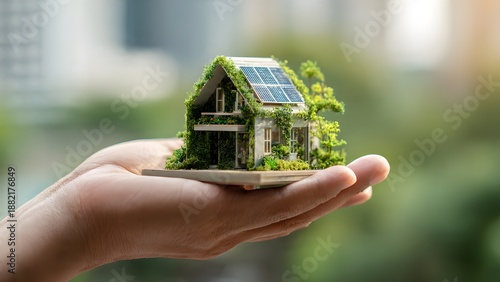 Green building and environmental responsibility concept