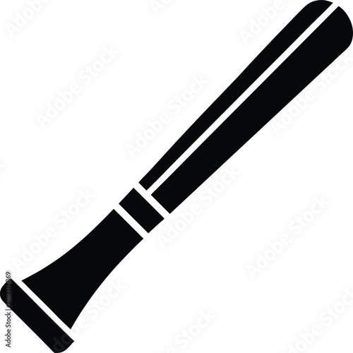 Cricket Bat Logo Icon Vector Illustration