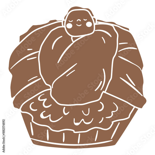 Nativity infant jesus silhouette