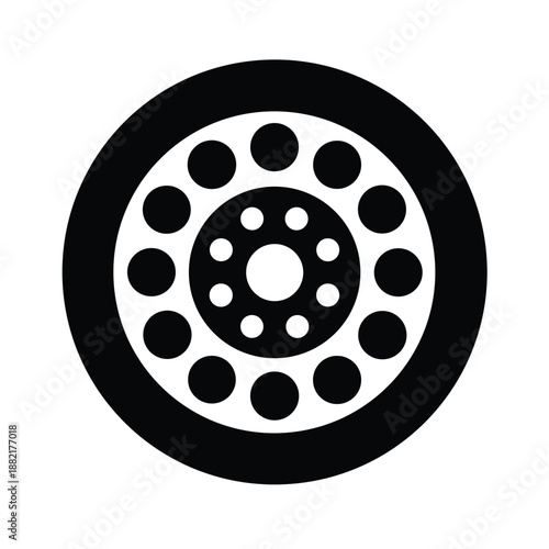 Dial Pad Icon Vector Illustration