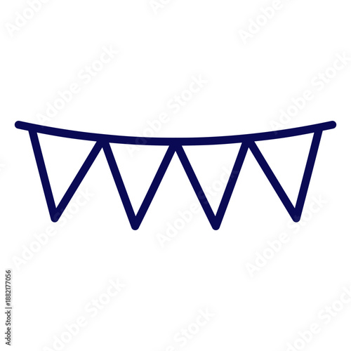 Usa pennants stroke
